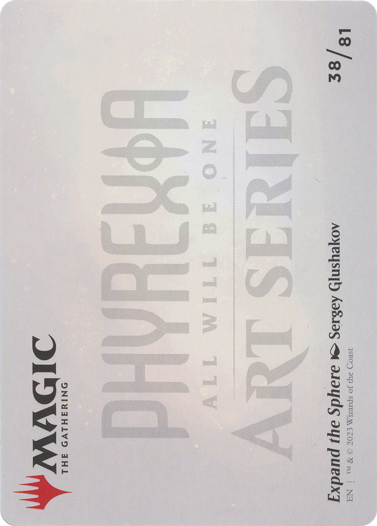 Expand the Sphere // Expand the Sphere  [Phyrexia: All Will Be One Art Series] (Borderless) Foil
