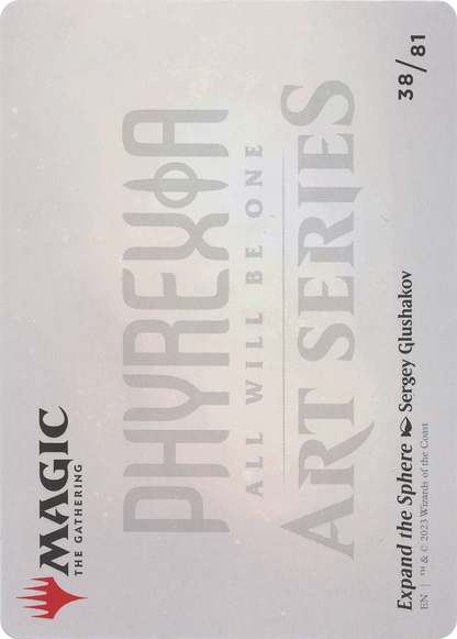 Expand the Sphere // Expand the Sphere  [Phyrexia: All Will Be One Art Series] (Borderless) Foil