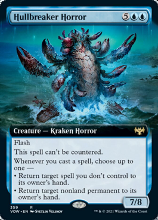 Hullbreaker Horror (Extended Art) [Innistrad: Crimson Vow] Foil
