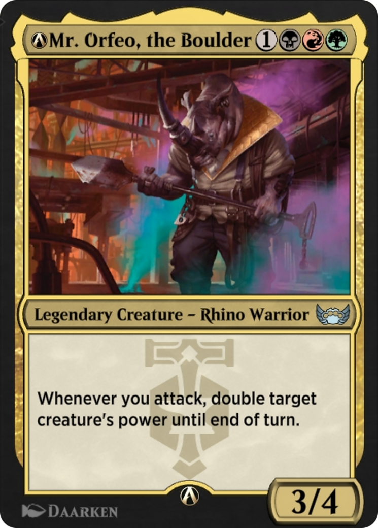 A-Mr. Orfeo, the Boulder  [Streets of New Capenna]