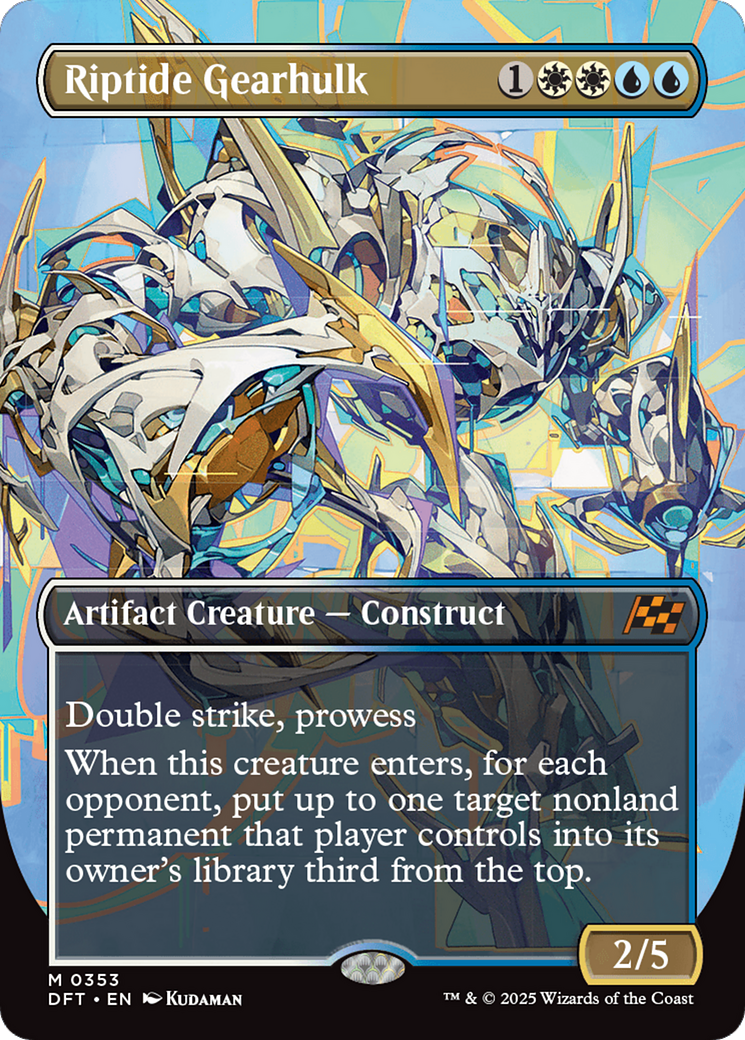 Riptide Gearhulk (Borderless) [Aetherdrift] Foil