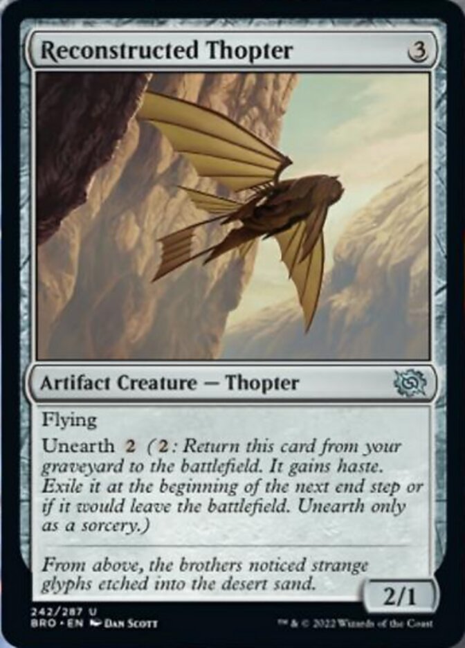 Reconstructed Thopter [The Brothers' War] Foil