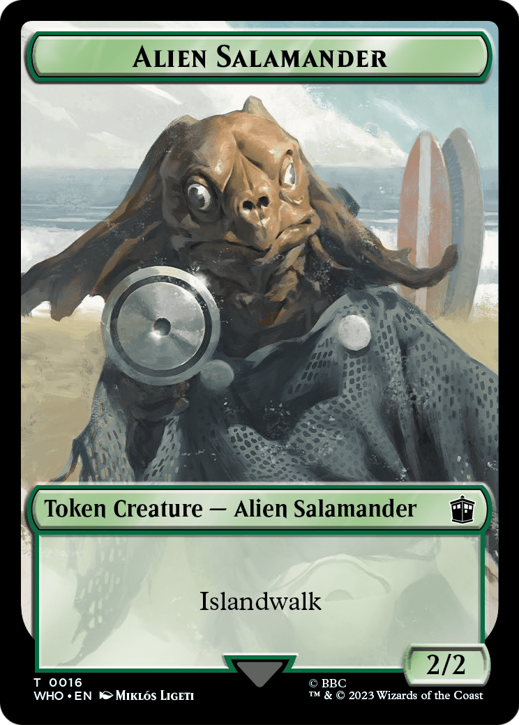 Alien Salamander  [Doctor Who Tokens]