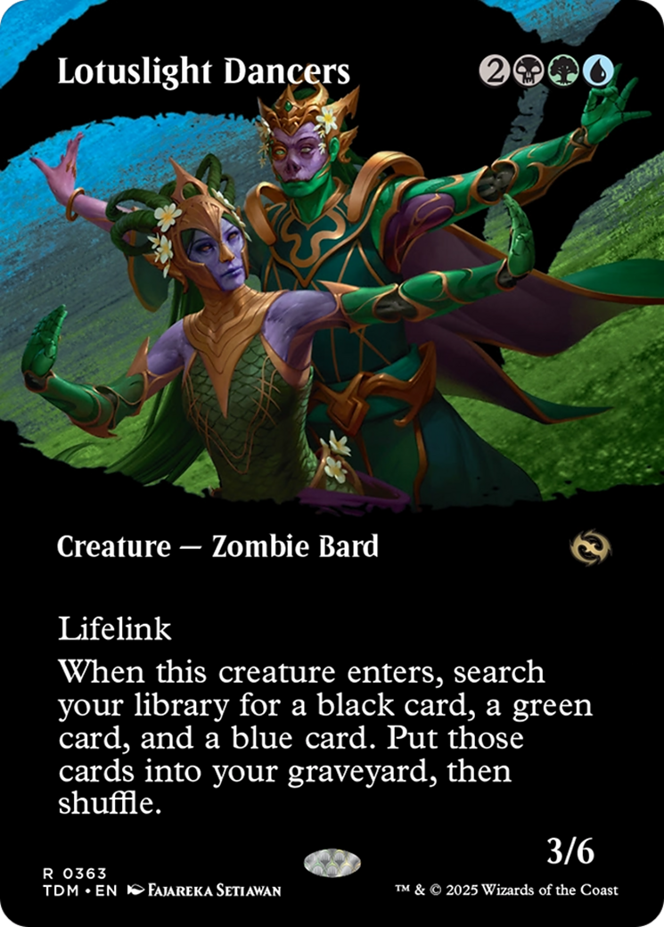 Lotuslight Dancers (Borderless) [Tarkir: Dragonstorm] Foil