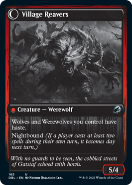 Village Watch // Village Reavers [Innistrad: Double Feature] Foil