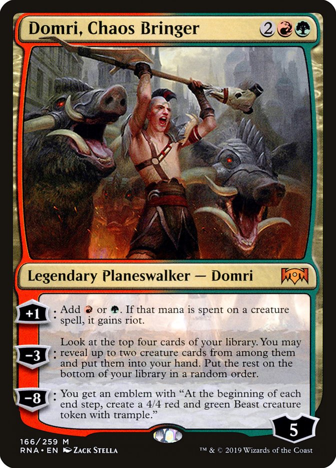Domri, Chaos Bringer [Ravnica Allegiance] Foil