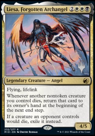 Liesa, Forgotten Archangel (Promo Pack) [Innistrad: Midnight Hunt Promos] Foil