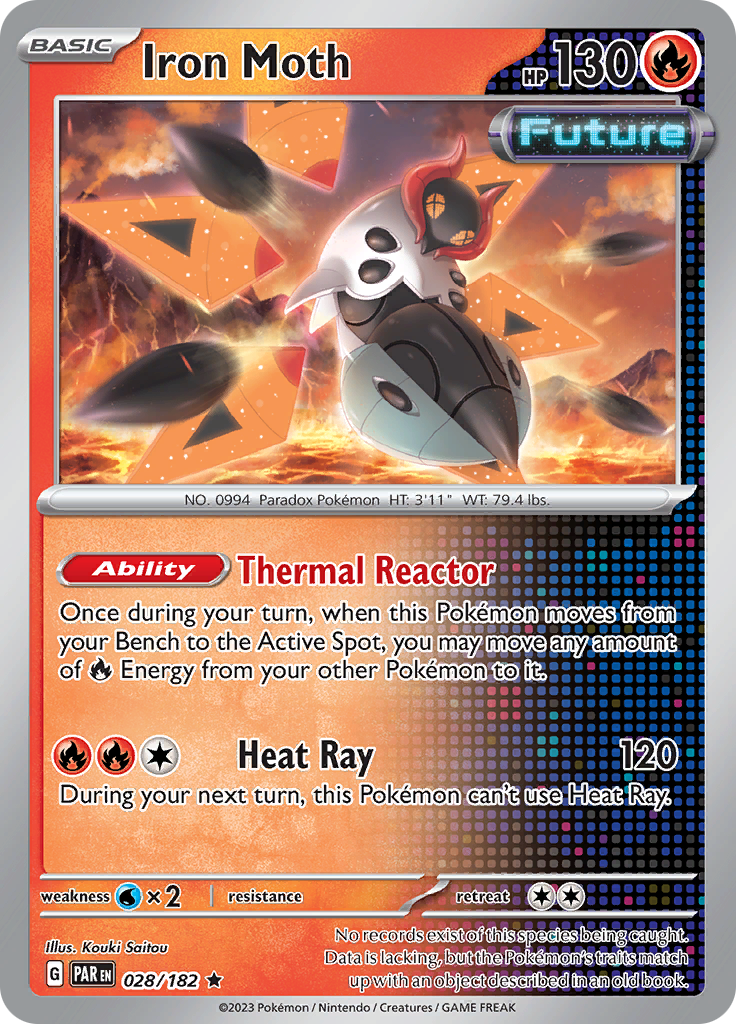 Iron Moth (028/182) [Scarlet & Violet: Paradox Rift] Reverse Holofoil
