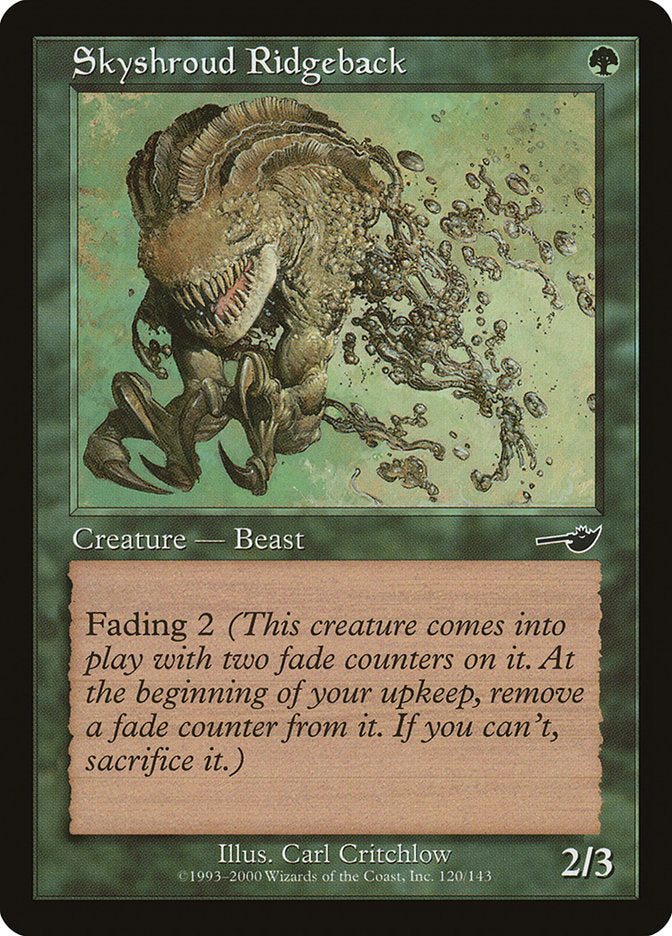 Skyshroud Ridgeback [Nemesis] Foil