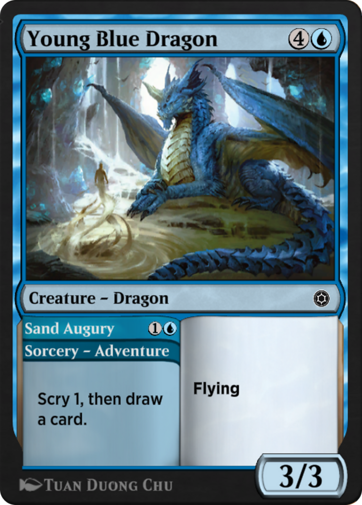 Young Blue Dragon // Sand Augury  [Alchemy Horizons: Baldur's Gate]