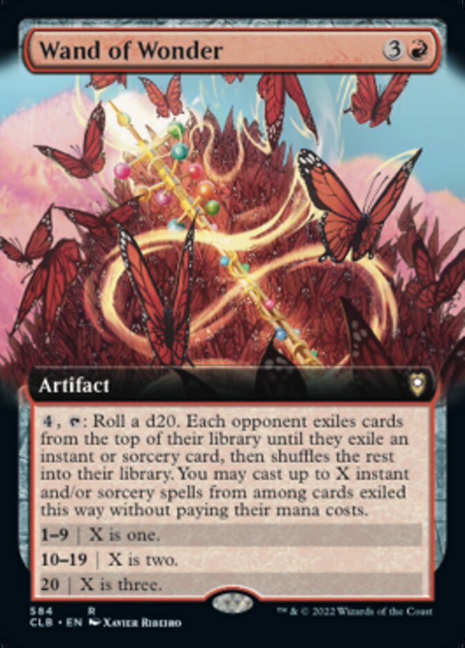 Wand of Wonder (Extended Art) [Commander Legends: Battle for Baldur's Gate] Foil