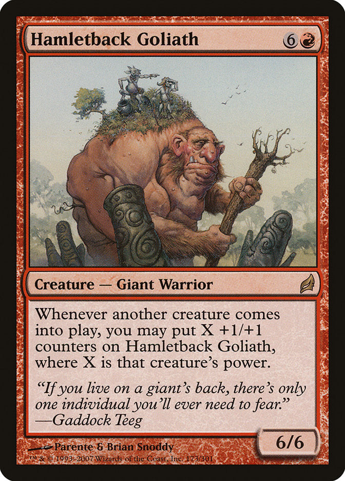 Hamletback Goliath [Lorwyn] Foil