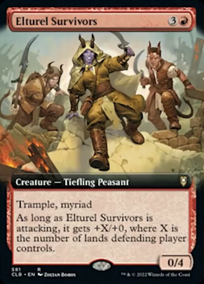 Elturel Survivors (Extended Art) [Commander Legends: Battle for Baldur's Gate] Foil