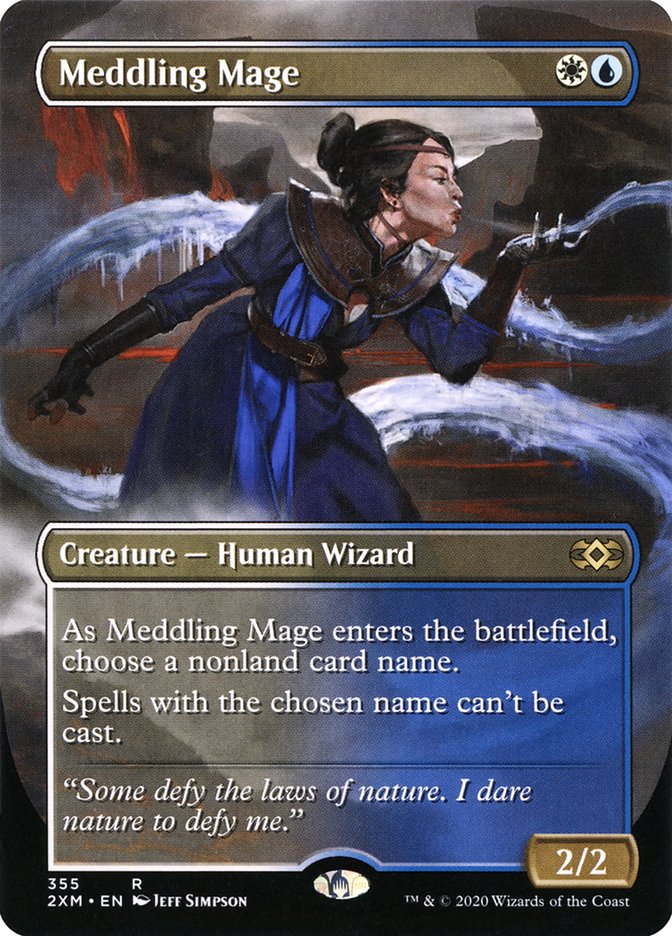 Meddling Mage (Toppers) [Double Masters] Foil