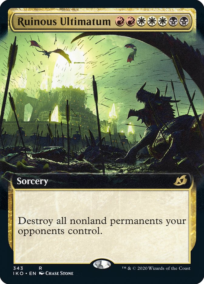 Ruinous Ultimatum (Extended Art) [Ikoria: Lair of Behemoths] Foil