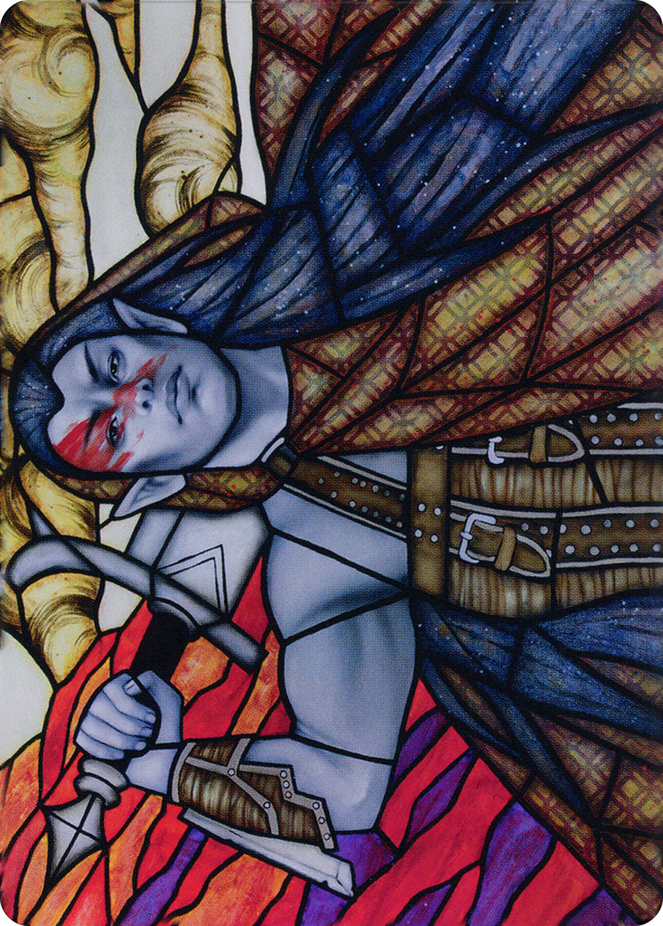 Radha, Coalition Warlord // Radha, Coalition Warlord  [Dominaria United Art Series] (Borderless) Foil