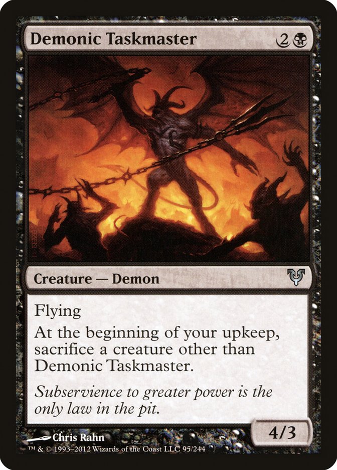 Demonic Taskmaster [Avacyn Restored] Foil