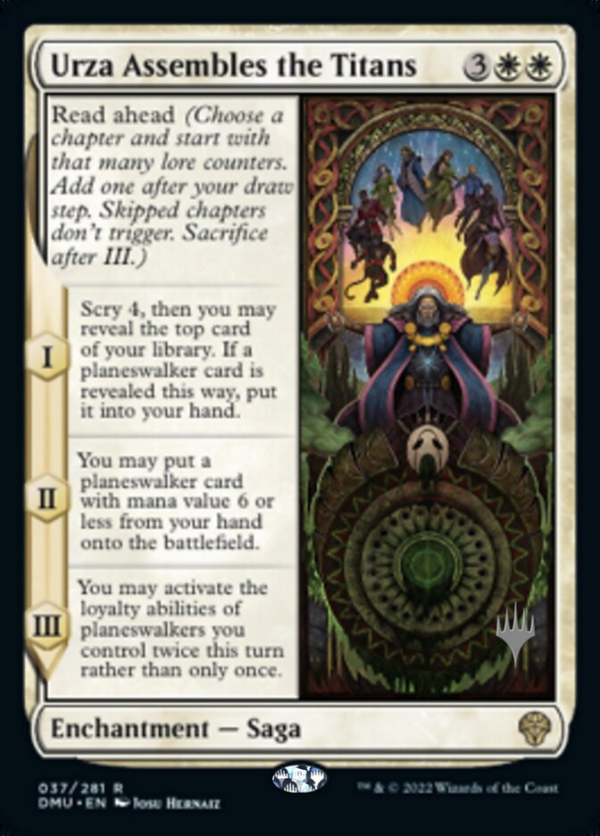 Urza Assembles the Titans (Promo Pack) [Dominaria United Promos] Foil