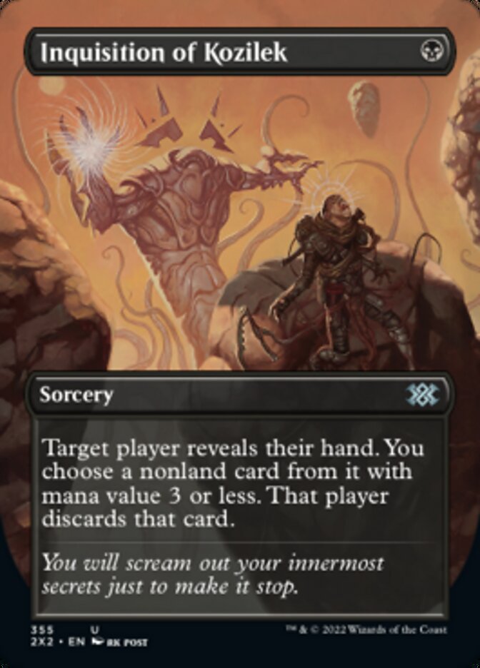 Inquisition of Kozilek (Borderless Alternate Art) [Double Masters 2022] Foil