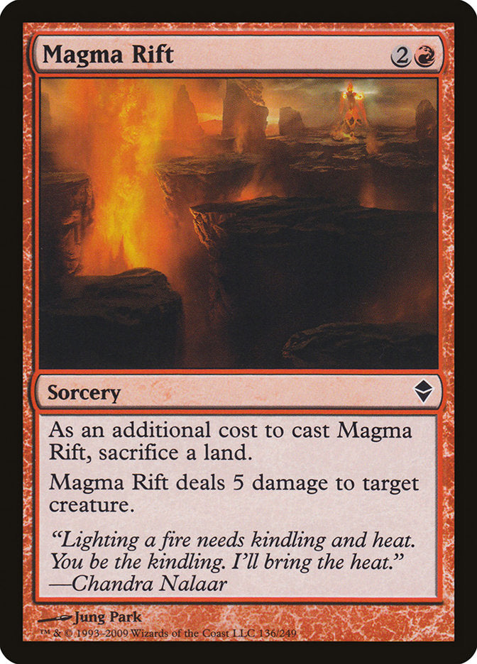Magma Rift [Zendikar] Foil