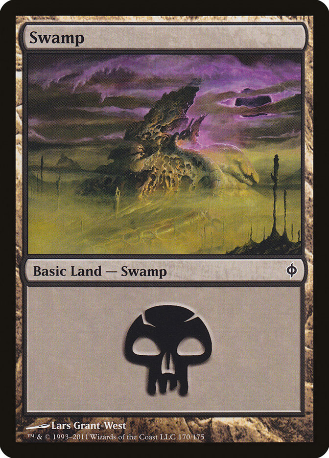 Swamp (170) [New Phyrexia] Foil