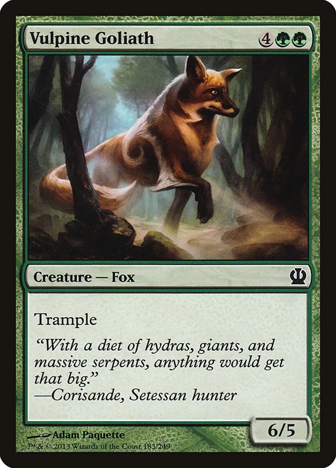 Vulpine Goliath [Theros] Foil