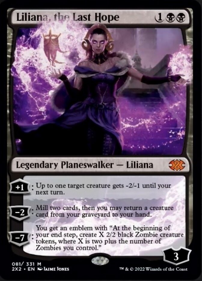 Liliana, the Last Hope [Double Masters 2022] Foil