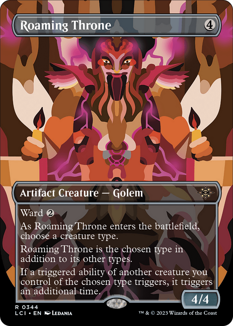 Roaming Throne (Borderless) [The Lost Caverns of Ixalan] Foil
