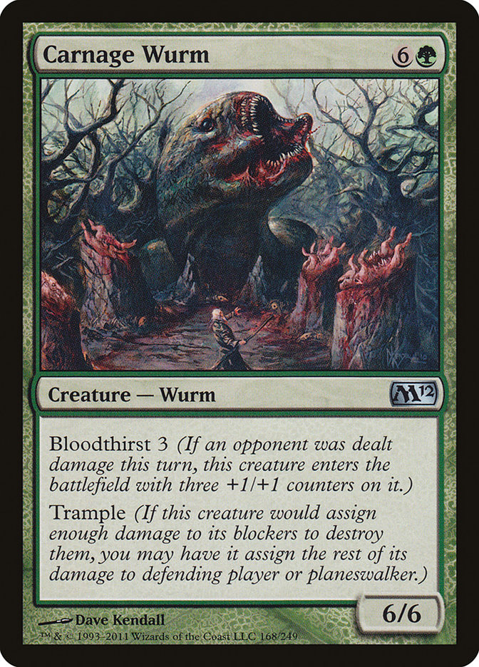 Carnage Wurm [Magic 2012] Foil