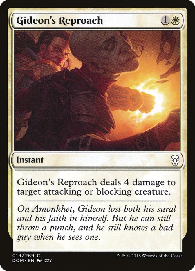 Gideon's Reproach [Dominaria] Foil