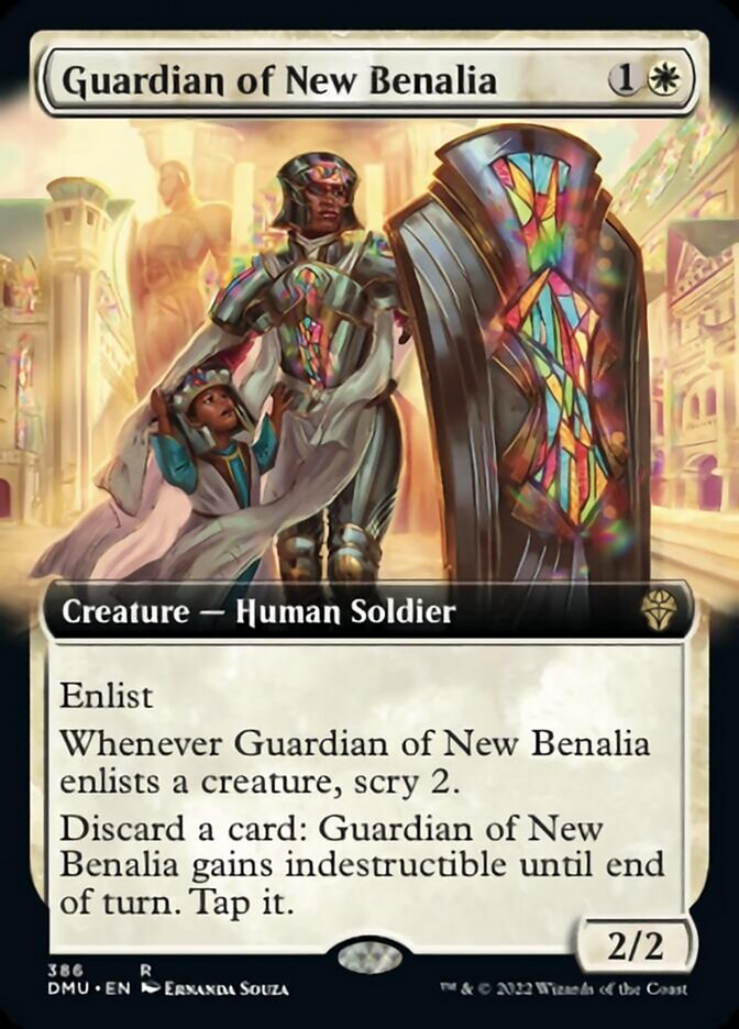 Guardian of New Benalia (Extended Art) [Dominaria United] Foil