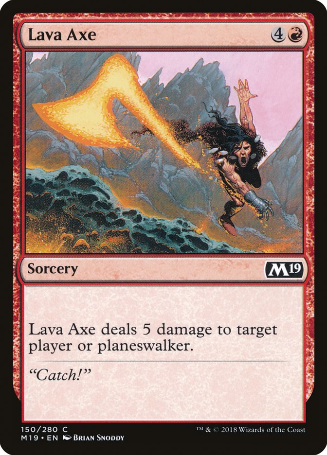 Lava Axe [Core Set 2019] Foil
