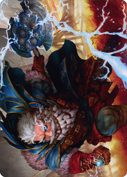 Electrostatic Infantry // Electrostatic Infantry  [Dominaria United Art Series] (Borderless)