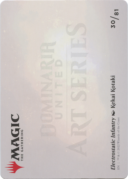 Electrostatic Infantry // Electrostatic Infantry  [Dominaria United Art Series] (Borderless) Foil