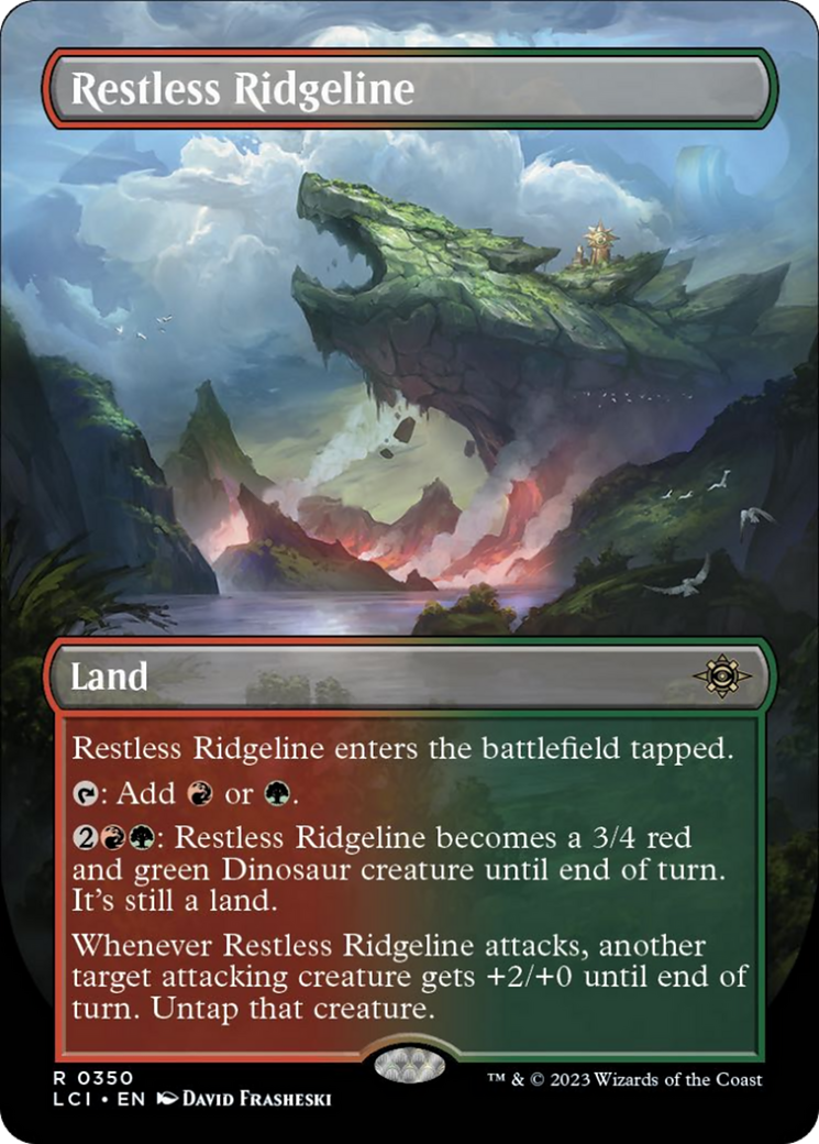 Restless Ridgeline (Borderless) [The Lost Caverns of Ixalan] Foil