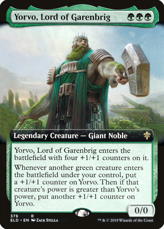 Yorvo, Lord of Garenbrig (Extended Art) [Throne of Eldraine] Foil