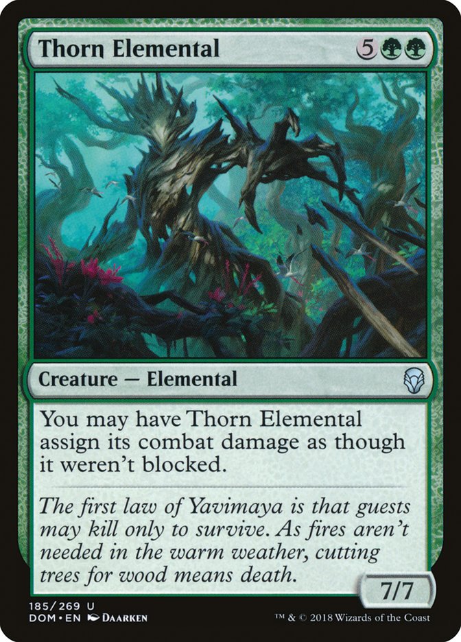 Thorn Elemental [Dominaria] Foil