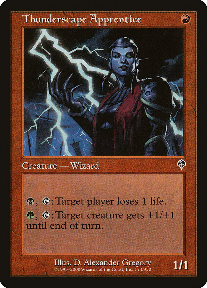 Thunderscape Apprentice [Invasion] Foil