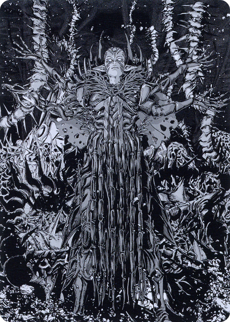 Nissa, Ascended Animist // Nissa, Ascended Animist  [Phyrexia: All Will Be One Art Series] (Borderless)