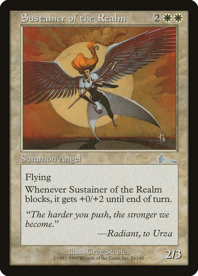 Sustainer of the Realm [Urza's Legacy] Foil