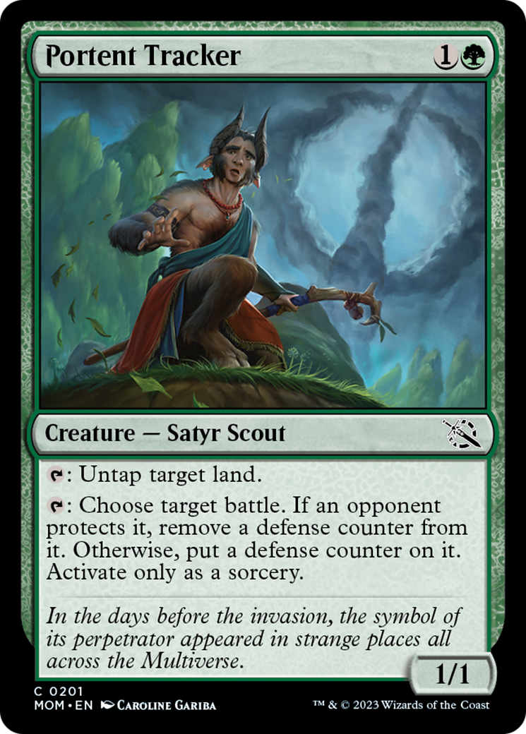 Portent Tracker [March of the Machine] Foil