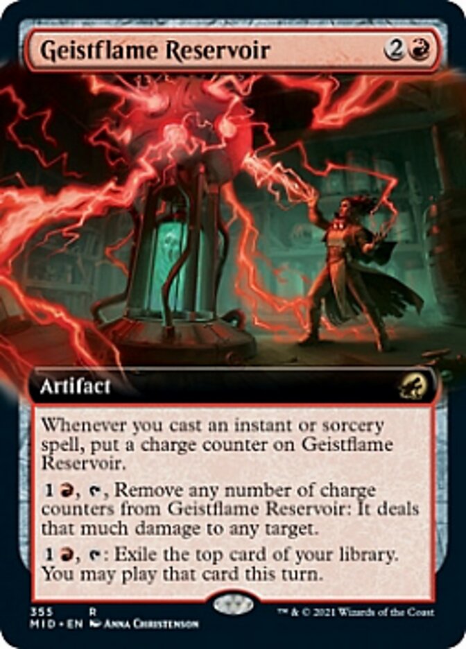 Geistflame Reservoir (Extended Art) [Innistrad: Midnight Hunt] Foil