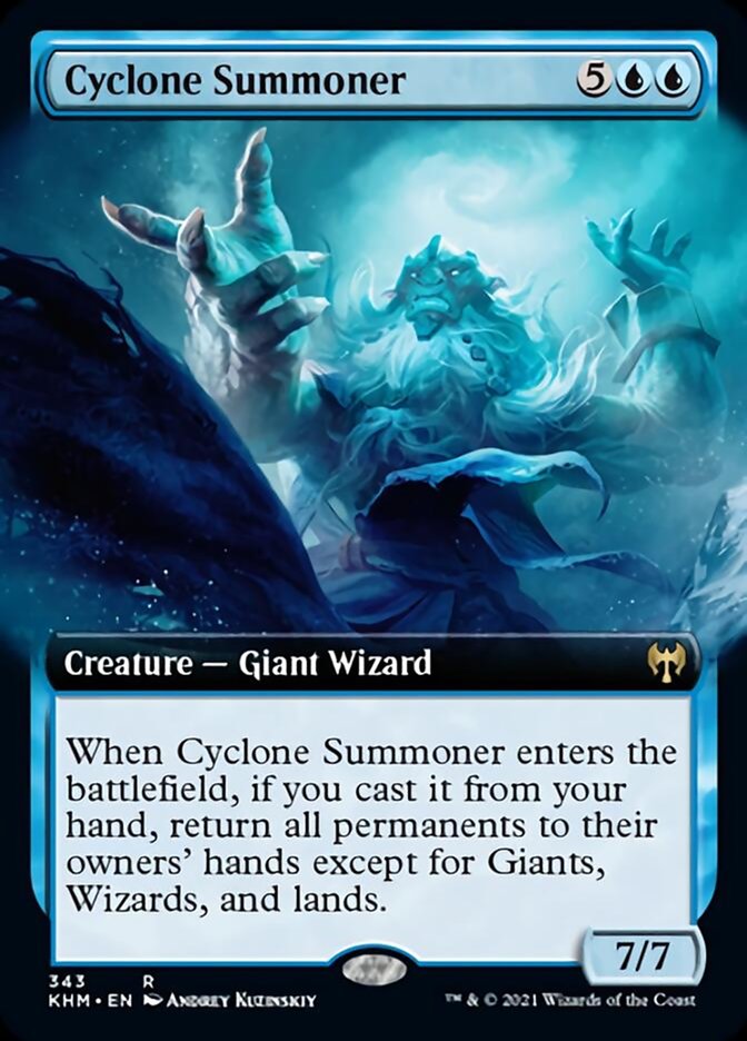 Cyclone Summoner (Extended Art) [Kaldheim] Foil