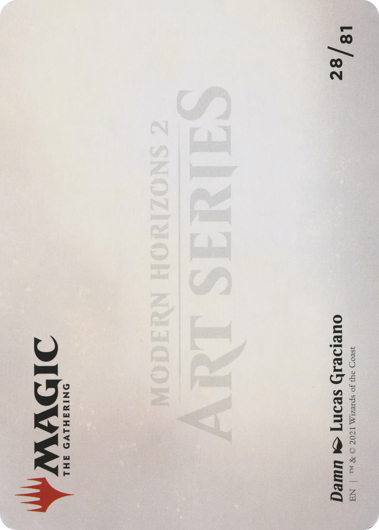 Damn // Damn  [Modern Horizons 2 Art Series] (Borderless) Foil