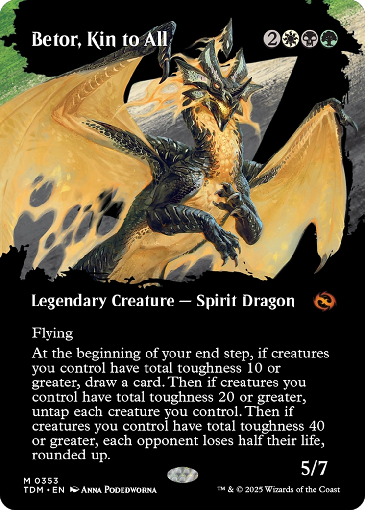 Betor, Kin to All (Borderless) [Tarkir: Dragonstorm] Foil