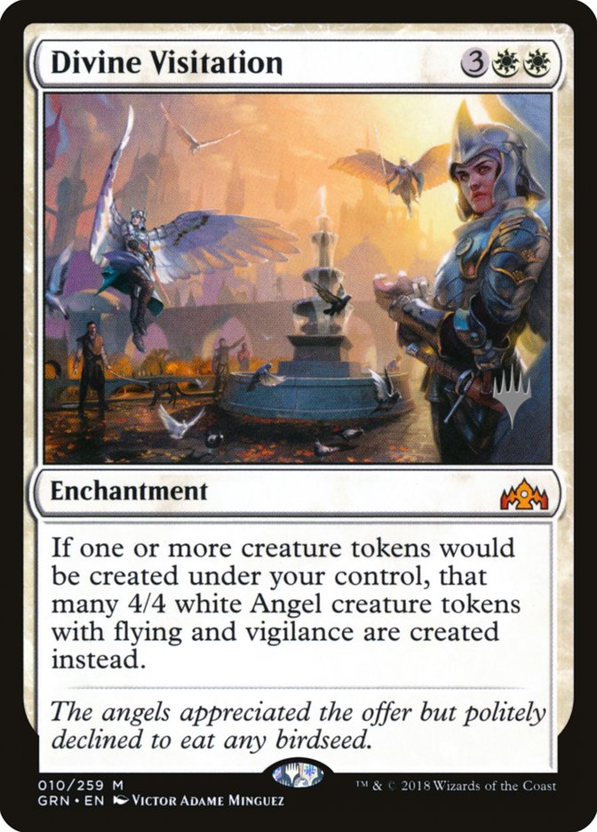 Divine Visitation (Promo Pack) [Guilds of Ravnica Promos] Foil