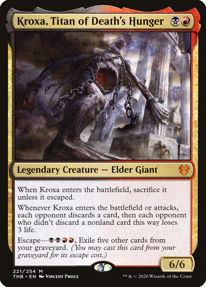 Kroxa, Titan of Death's Hunger [Theros Beyond Death] Foil