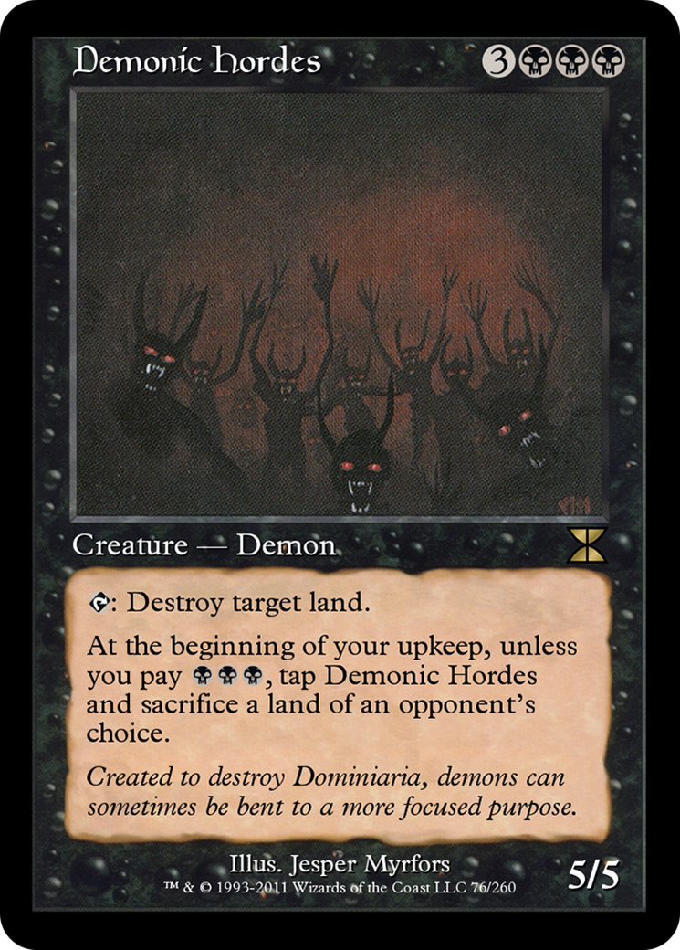 Demonic Hordes  [Masters Edition IV] Foil
