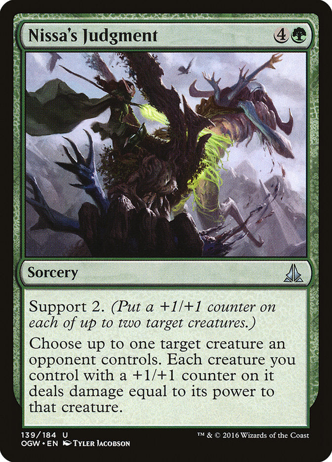 Nissa's Judgment [Oath of the Gatewatch] Foil