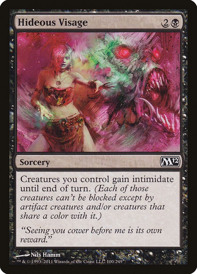 Hideous Visage [Magic 2012] Foil